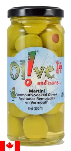 Martini Vermouth Soaked Stuffed Olives