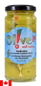 Vodkatini Vermouth Soaked Stuffed Olives