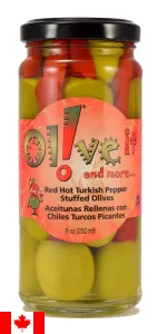 Red Hot Turkish Pepper Stuffed Olives